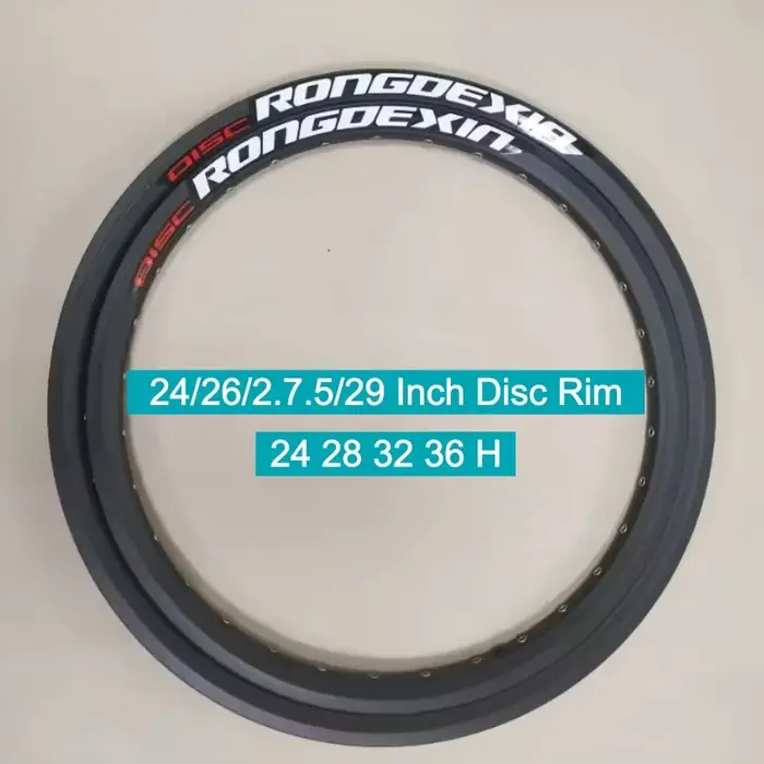 Jantes de vélo de montagne 24/26/2.7.5/29 pouces avec 24, 28, 32, 36 trous de rivets, jantes à doubl