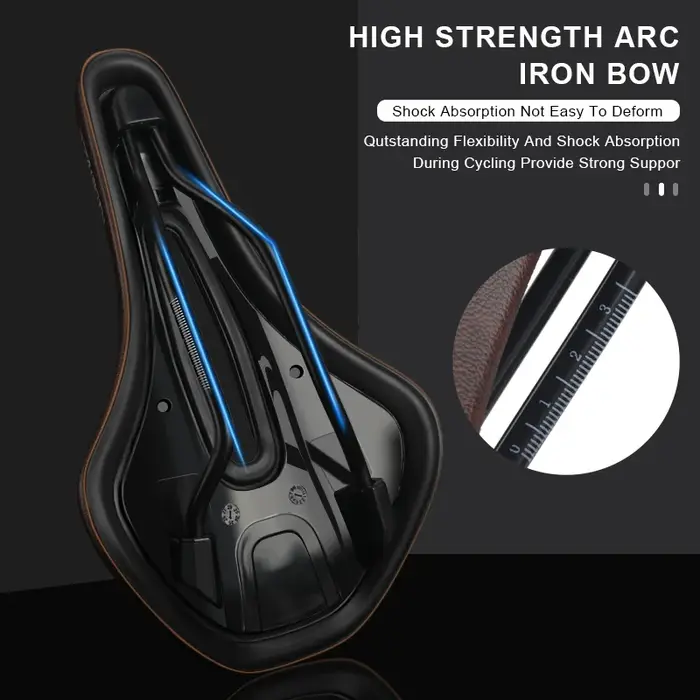 Selle de vélo ergonomique en cuir PU
