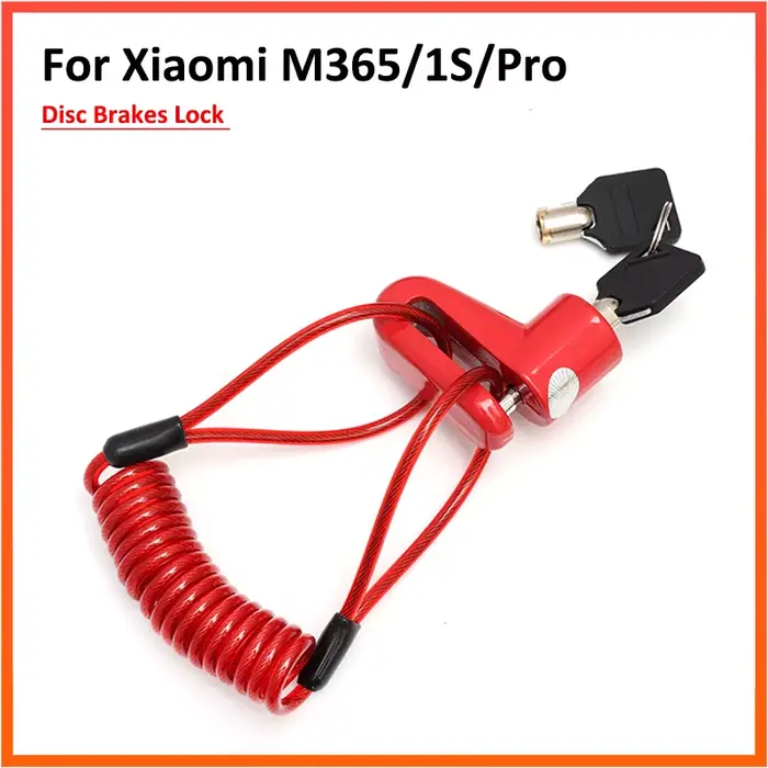 Verrouillage des freins à disque avec fil d'acier pour Scooter électrique Xiaomi M365 1S Pro