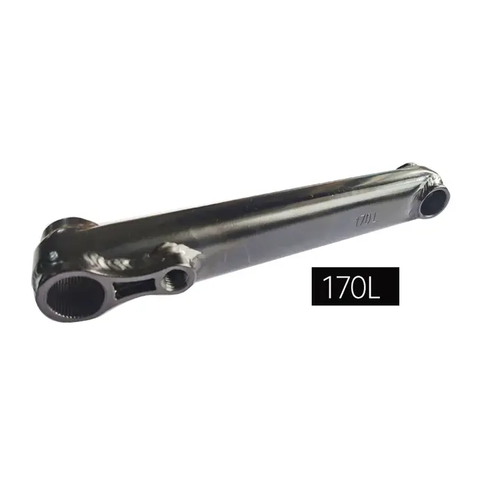 Pédalier de vélo BMX en acier chromé noir CRMO 48T * 19MM * 170MM 9/16 mi BB/Euro BB/espagnol BB/BB américain