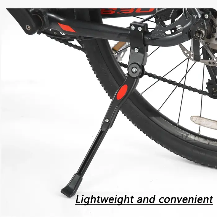 Béquille de vélo de route et VTT en aluminium réglable 24/26/27.5/29/700C – Support latéral arrière
