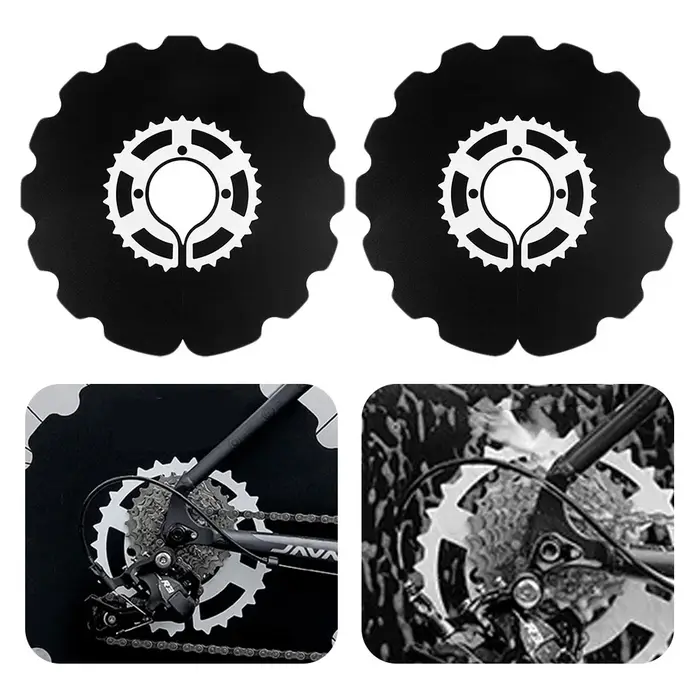 Housse de protection pour le nettoyage des freins à disque de vélo