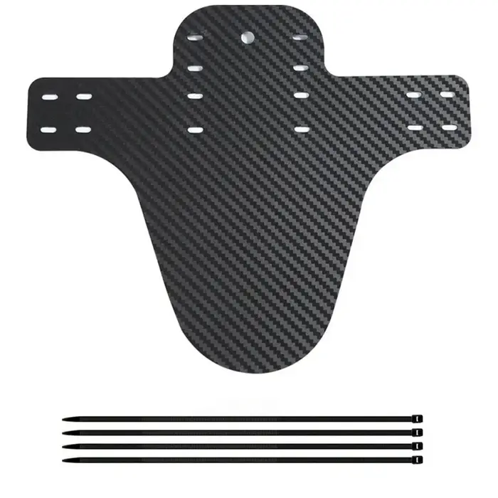 Garde-boue de vélo ultraléger, 1 pièce, motif carbone, pour roue avant et arrière, pour vtt