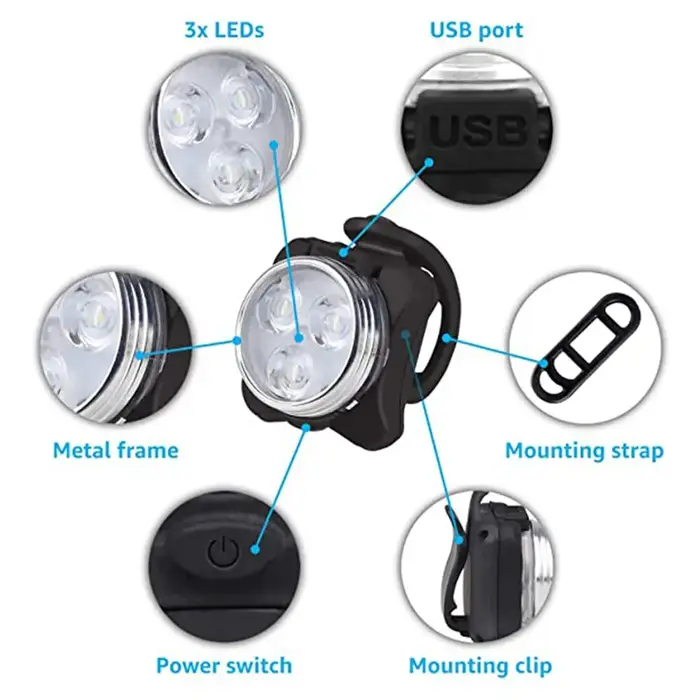Enquêter arrière de vélo à 3 LED