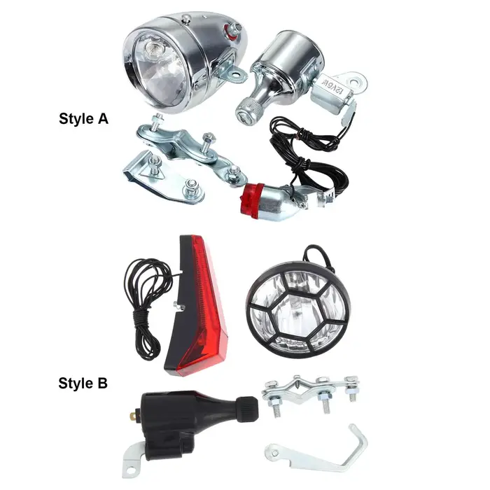 Ensemble d'éclairage de vélo Dynamo