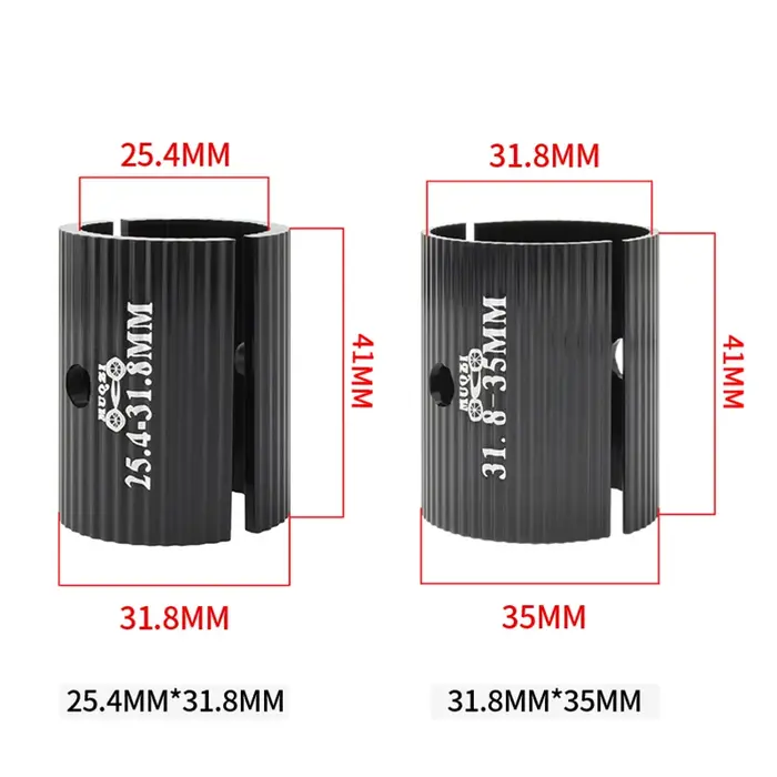 MUQZI 1 paire cale de guidon de vélo 25.4mm à 31.8mm 31.8mm à 35mm adaptateur de réglage d'ouverture
