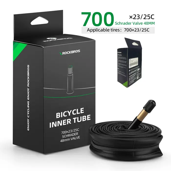 ROCKBROS chambre à air de vélo 700C chambre à air de vélo de route 700 * 23C 25C 28C 35C Valve Schra