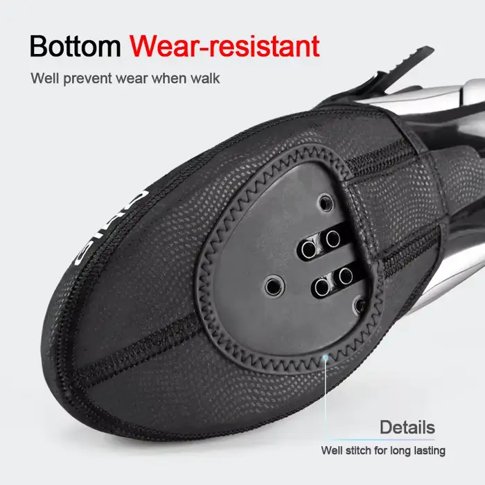 GIYO couvre-chaussures imperméables anti-dérapant chaud protecteur réfléchissant demi-orteil couvre-