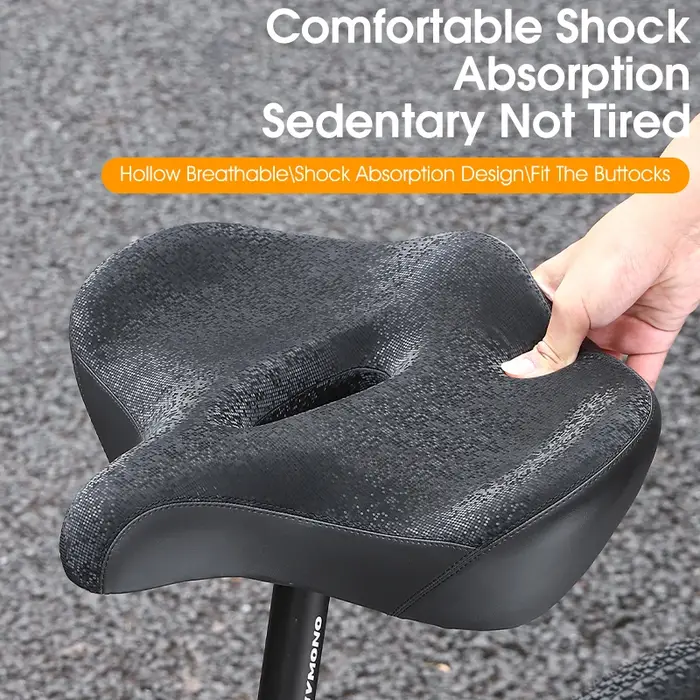 WEST BIKING-Selle ergonomique ultra large confortable pour vélo électrique