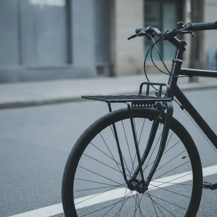 Porte-bagages avant professionnel pour vélo en acier inoxydable avec pinces en aluminium pour le transport de bagages