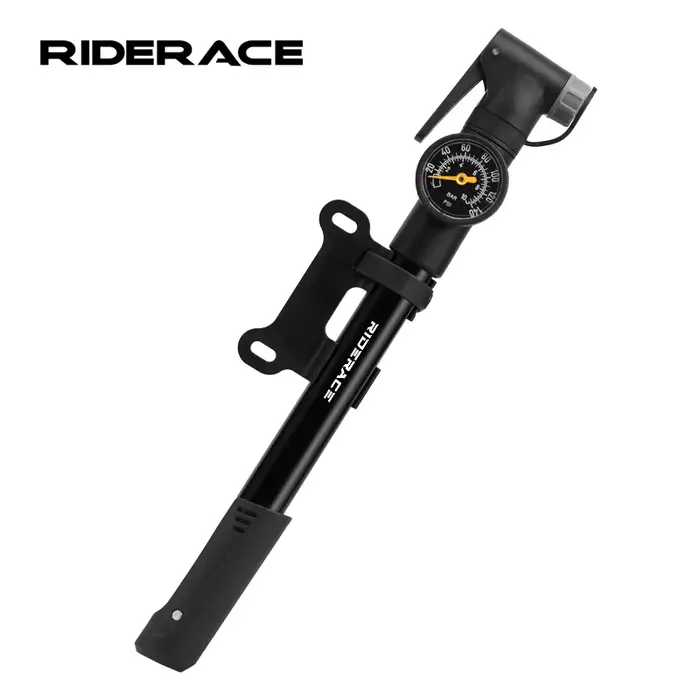 Pompe à vélo Portable avec jauge