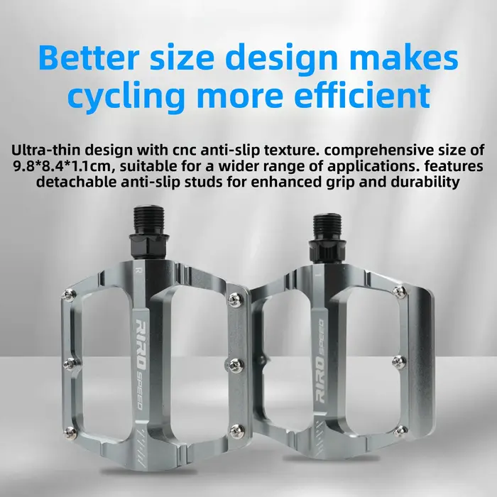 Pédales de vélo RIRO Triplein en alliage d'aluminium
