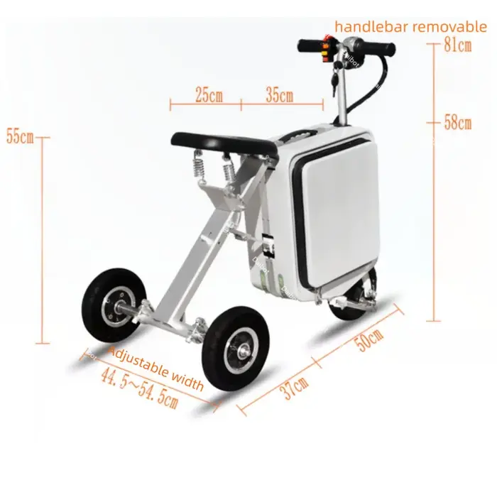 Trottinette Électrique Pliante et Légère à 3 Roues pour Adulte
