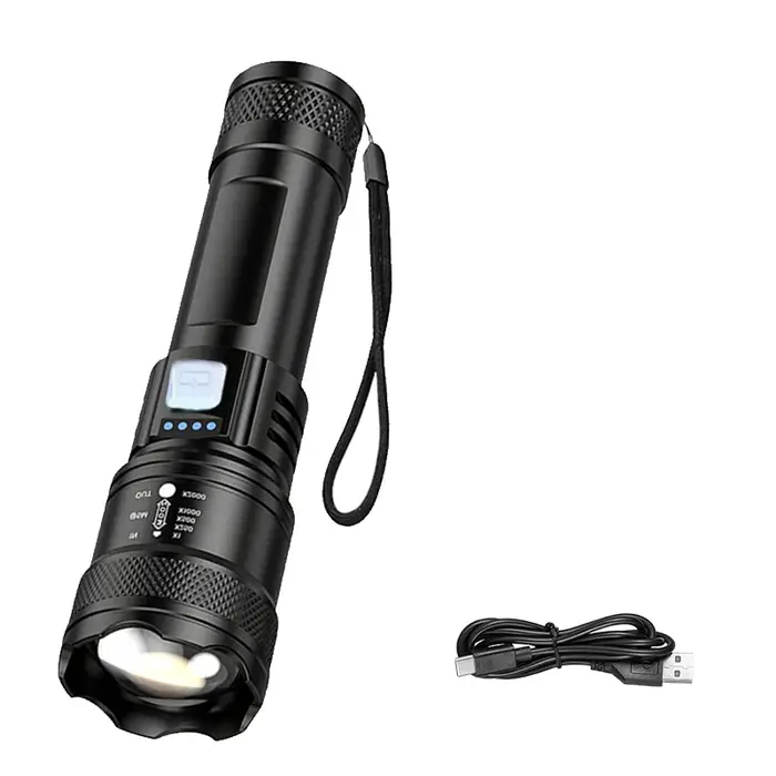 2000LM vélo avant lumière lumineuse vélo Led Zoom lampe de poche vélo lanterne USB Rechargeable vtt 