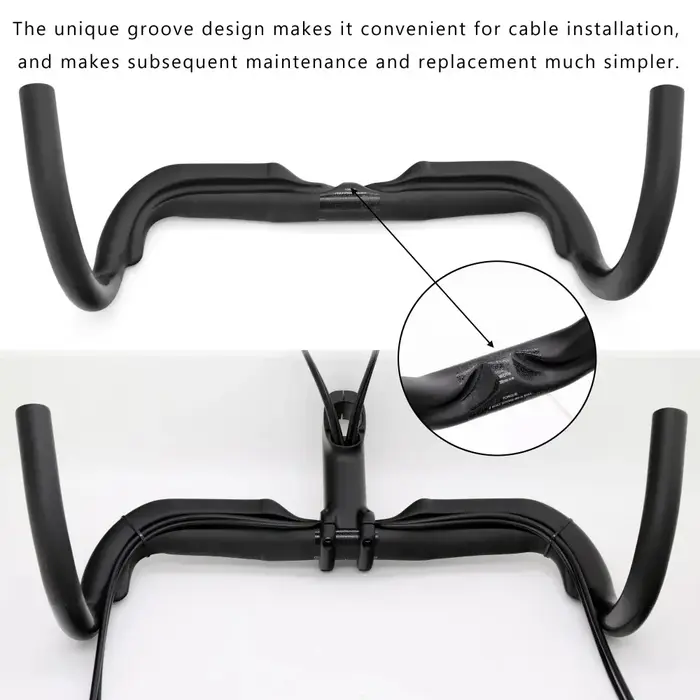 Guidon de vélo en gravier de carbone