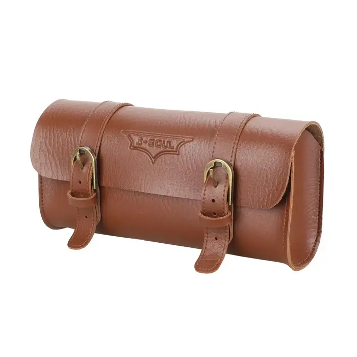 Sac de queue de vélo rétro en cuir PU