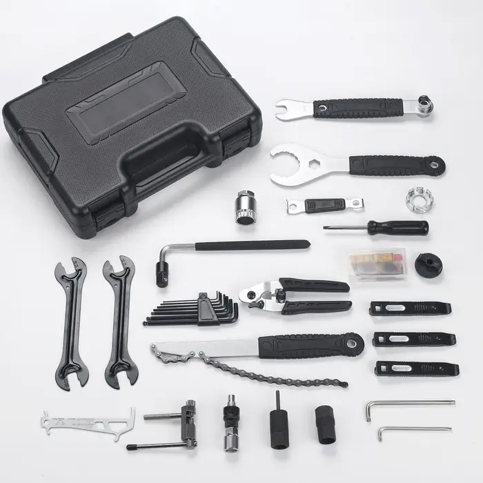 Trousse à outils professionnelle pour vélo 21 en 1 | Outil de réparation multifonction pour manivelle