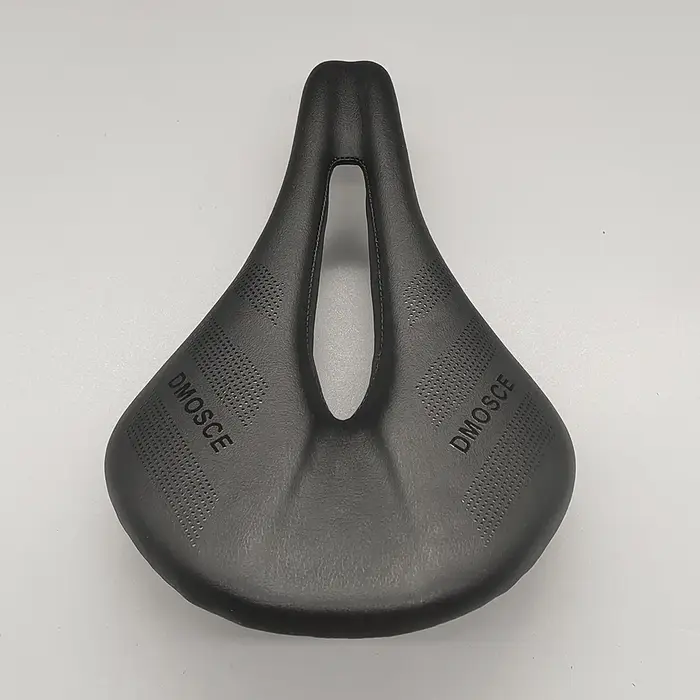 Selle entièrement en carbone pour VTT et route, 243✖Selle de vélo en cuir super légère, coussins en