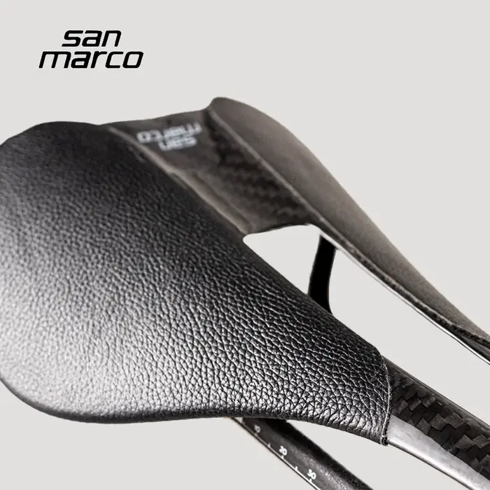 Selle de vélo de route en carbone intégral San Marco ultralégère