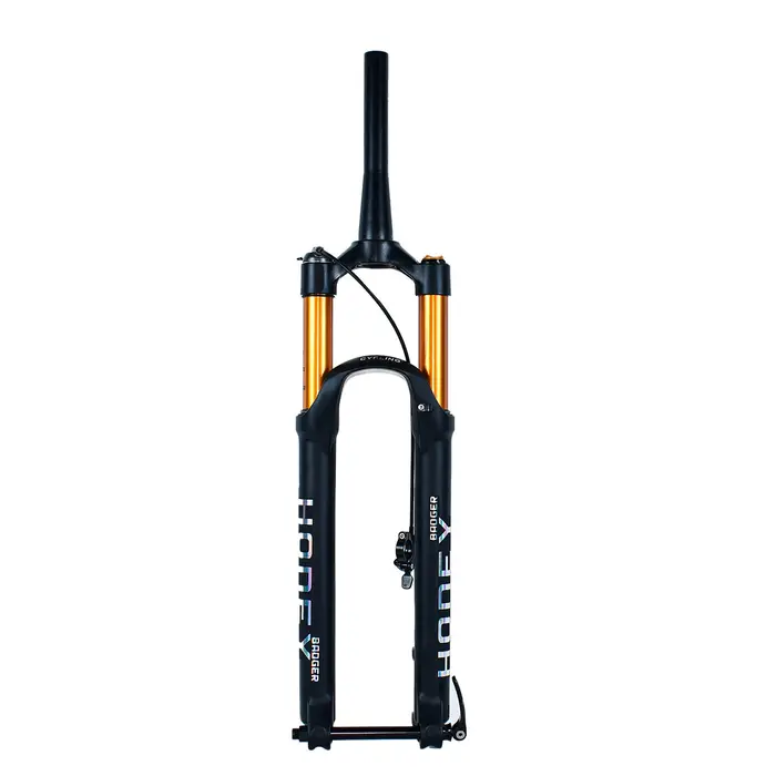 Fourche à air pour VTT avec fourches amortissantes