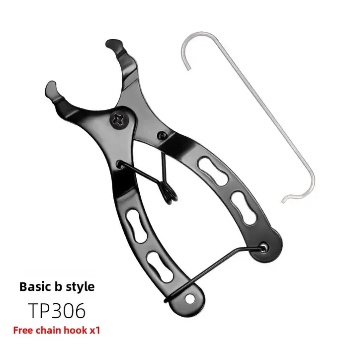 Outil de réparation de chaîne de vélo pour maillons à dégagement rapide et serrage bouton magique pour VTT et route en noir ou blanc