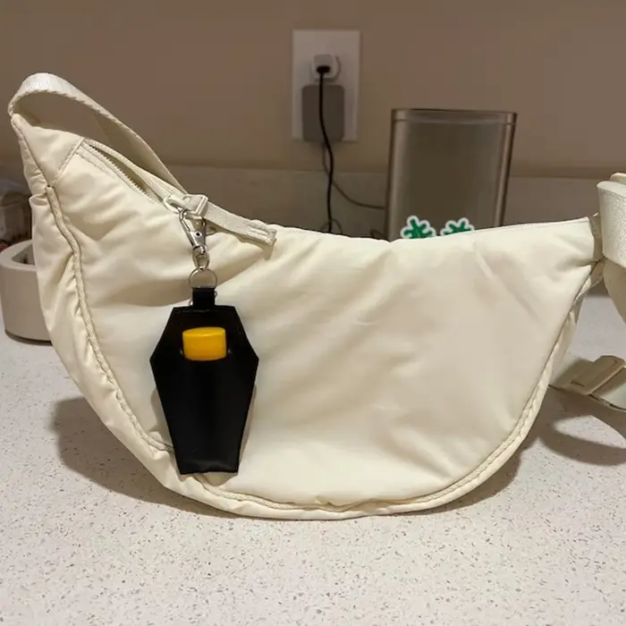 Porte-clés porte-bandeau en forme de cercueil, accessoires gothiques, porte-bâton à lèvres ou porte-blam, accessoires de sac à main gothique