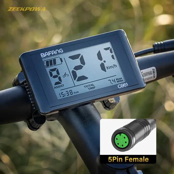 Panneau de commande d'affichage pour vélo électrique, pour moteur BAFANG BBS01B BBS02B BBSHD, compos