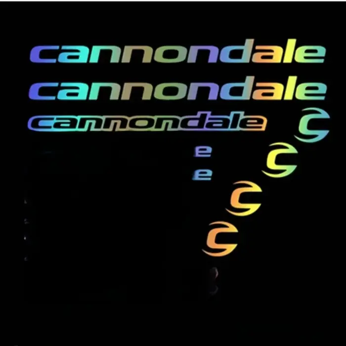 Autocollants de course pour vélo de montagne Cannondale, autocollants décoratifs réfléchissants pour vélo de route et tout-terrain, autocollants pour carrosserie