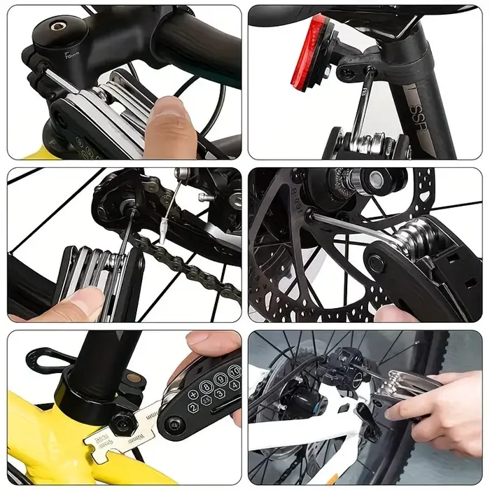 Kit d'outils multifonction pour vélo 16-en-1