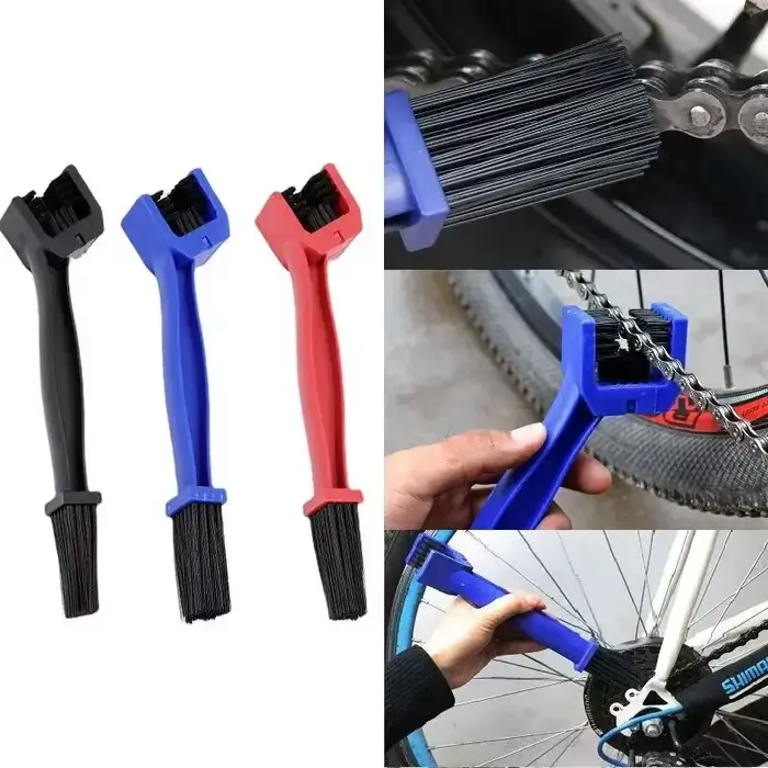 Brosse de nettoyage de chaîne électrique pour moto et scooter – Outil portable universel pour l'entretien
