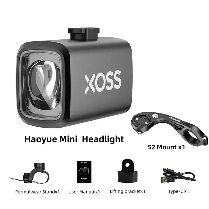 XOSS nouveau Haoyue Mini feu avant de vélo 1000 Lumens étanche en alliage d'aluminium Rechargeable