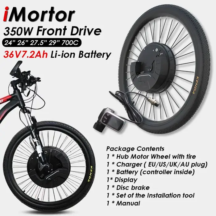 Kit de conversion de vélo électrique intégré avec batterie