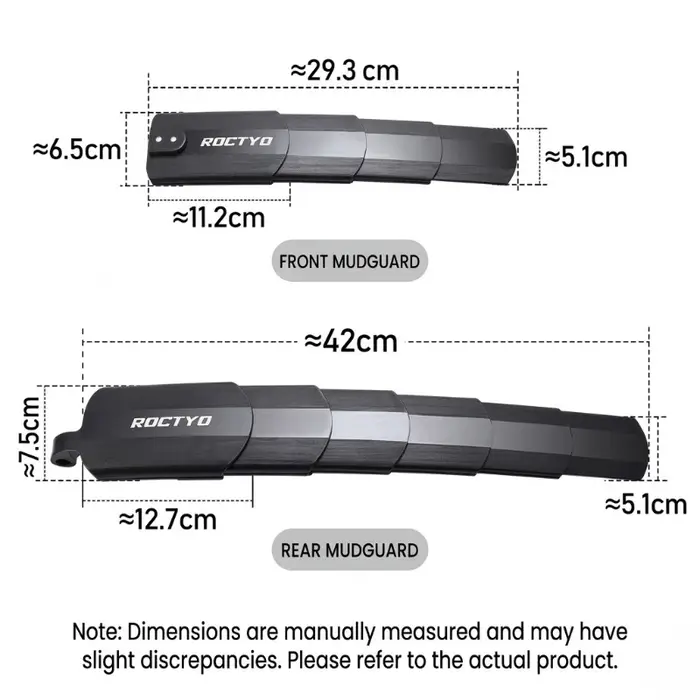 Garde-boue rétractable pour vélo de montagne