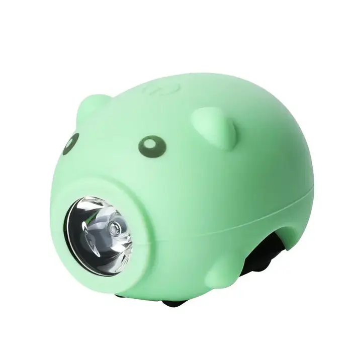 Lumières de vélo cochon mignonnes