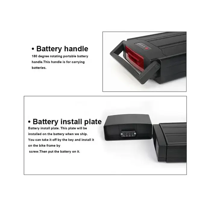 Batterie de vélo électrique 36V pour porte-bagages arrière