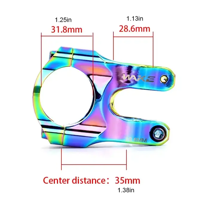 Vélo de montagne WAKE avec cadre vertical en alliage d'aluminium CNC haute résistance, descente rapide, ultra-léger, guidon court 31,8*35 vertical