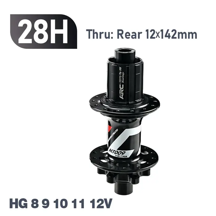 ARC MT009 moyeu arrière 4in1 BOOST 10x135 12x142 12x148 vtt XC gravier E vélo
