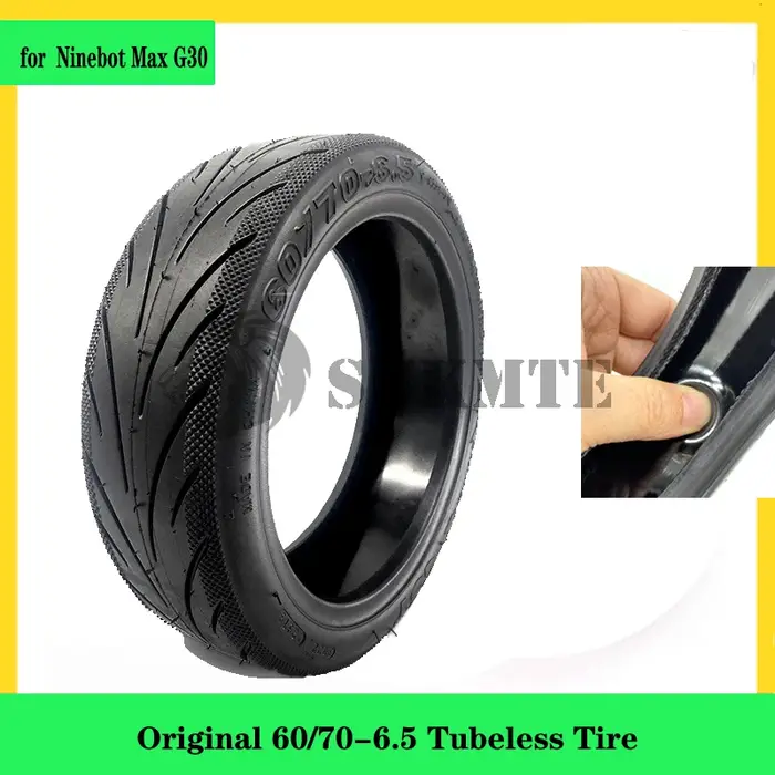 Pneu Tubeless d'origine 60/70 – 6.5 pour pneus de Scooter électrique Segway Ninebot Max G30 G30D G30