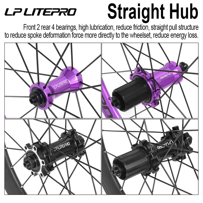 LP LITEPRO AERO – jeux de roues de vélo pliantes