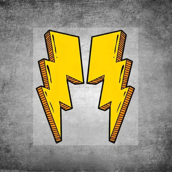 Autocollants Lightning pour cadre de vélo
