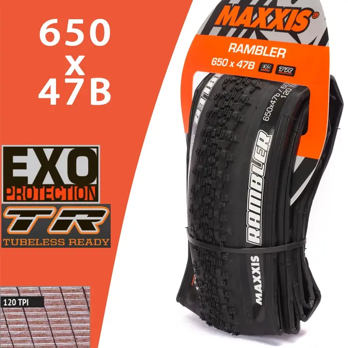MAXXIS RAMBLER pneu de vélo de route pliant 650x47B 700x3 8/40/45/50C pneu de vélo TR Tubeless de gr