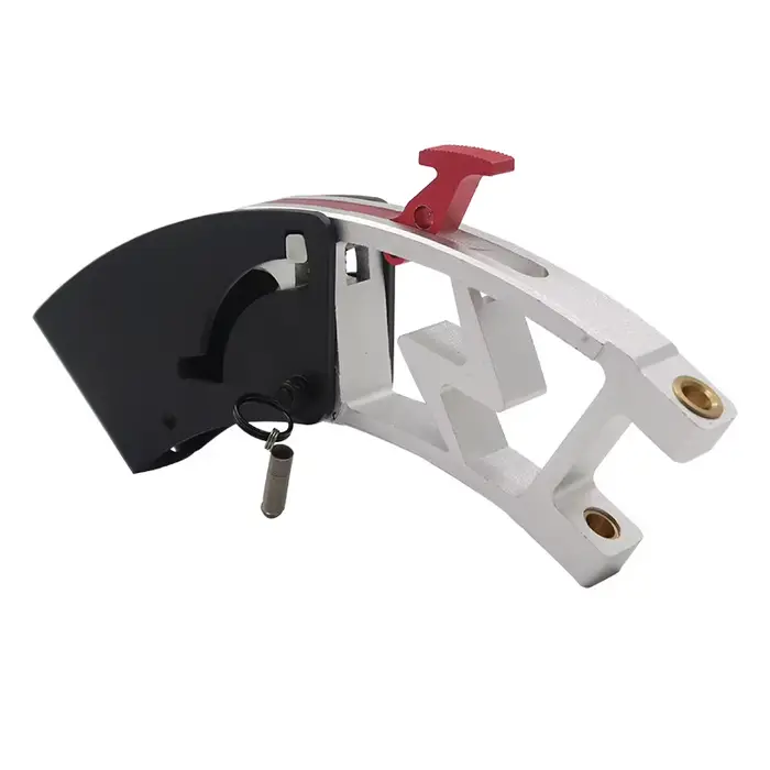 Système de pliage pour scooter électrique 10 pouces avec mécanisme de verrouillage et accessoires d'assemblage couleur jaune pour mobilité urbaine