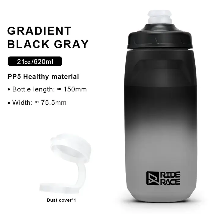 Bouteille d'eau de vélo PP5 ultralégère, anti-fuite, sans goût, bouilloire de vélo, Camping, randonn