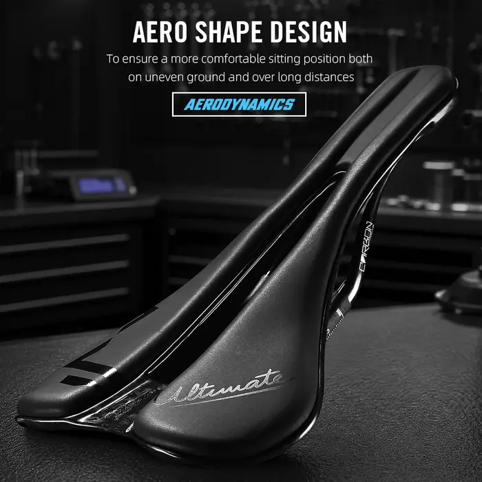 Selle de vélo en carbone imprimée en 3D RYET 135g