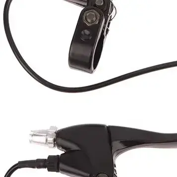 Manivelle de frein de vélo électrique en alliage d'aluminium épais noir