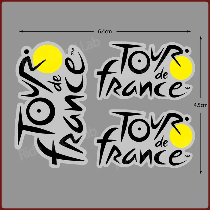 Autocollants de course cycliste 3D UV pour vélos de route