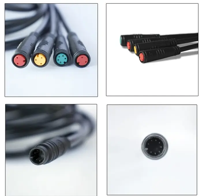 Câble étanche pour vélo électrique Julet 1 à 4 câble principal 8 broches pour afficher l'accélérateur de frein accessoires de vélo électrique