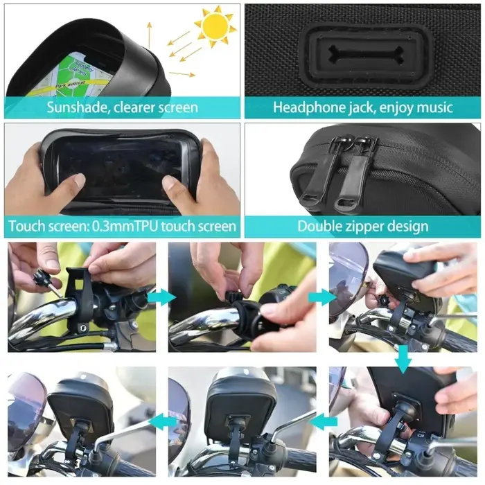 Support de navigation GPS pour vélo et moto