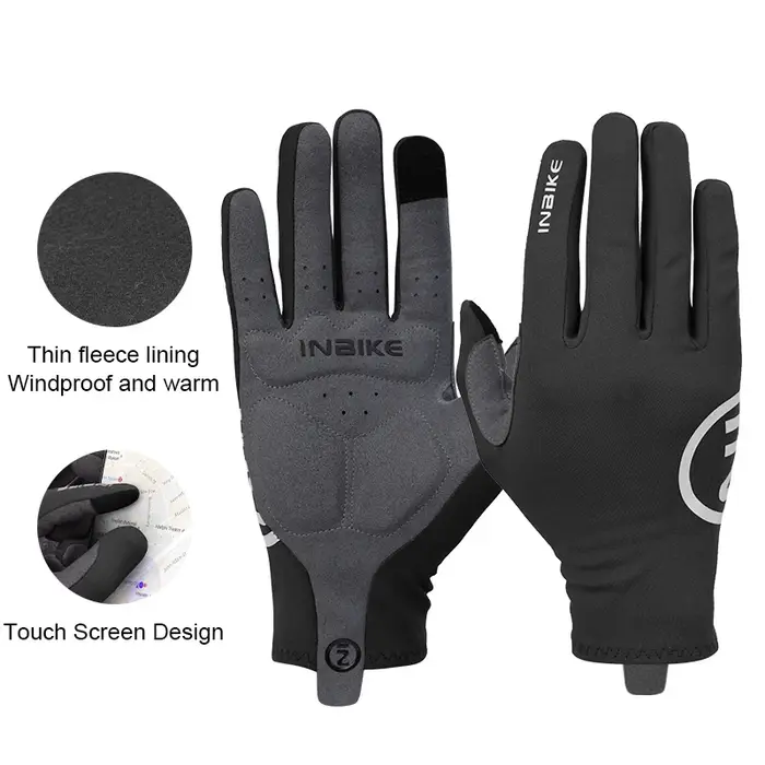 INBIKE gants thermiques VTT pour hommes et femmes compatibles avec écran tactile