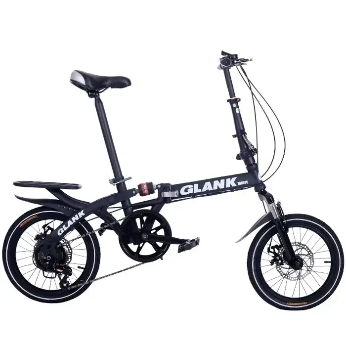 Vélo utilitaire pour adulte et enfant cadre en acier robuste avec suspension bidirectionnelle et freins à disque pour mobilité urbaine confortables